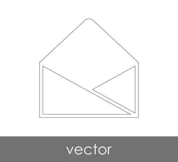 Ilustración Vectorial Icono Sobre Signo — Vector de stock