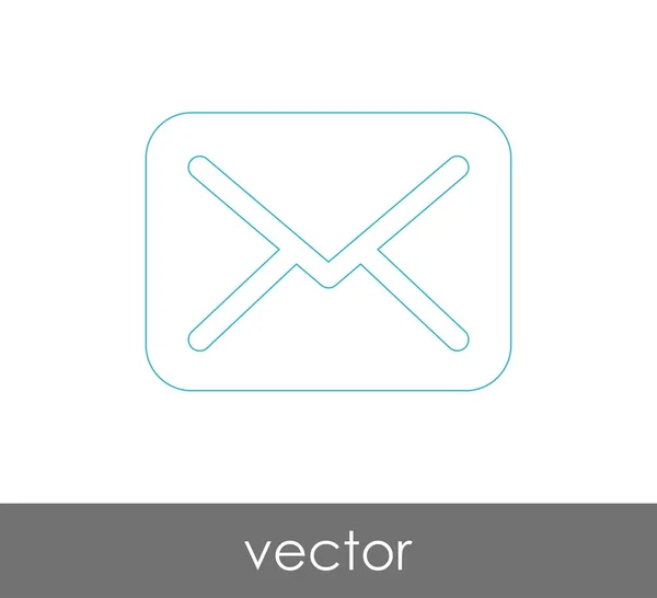 Ilustración Vectorial Icono Sobre Signo — Vector de stock