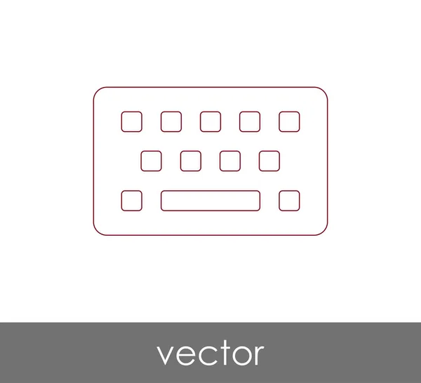 Design do ícone do teclado — Vetor de Stock