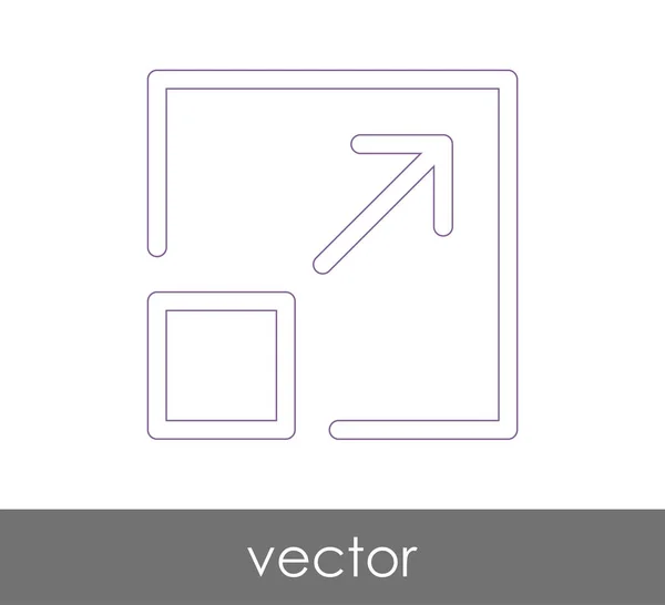 Expandir Diseño Del Icono Ilustración Vectorial — Archivo Imágenes Vectoriales