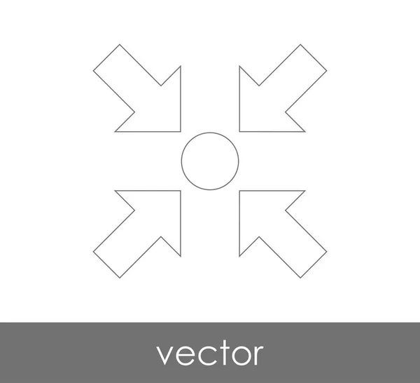 Ikona se šipkou fit — Stockový vektor