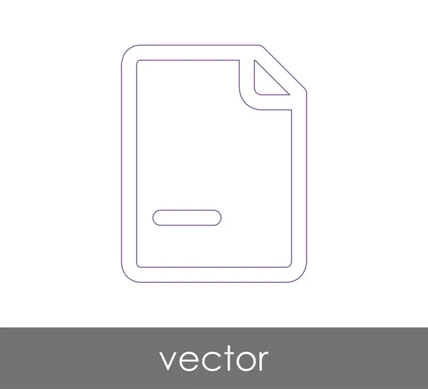 Icono Documento Para Diseño Web Aplicaciones — Vector de stock
