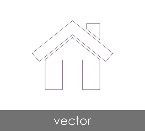 Ícone web Home — Vetor de Stock