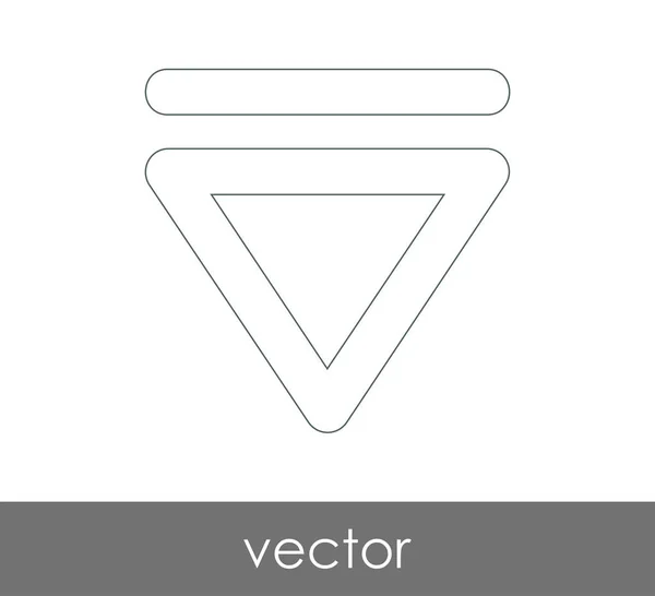 Vector eject icon — Stock Vector