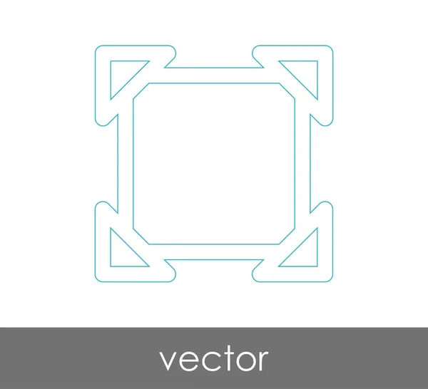 Icona a schermo intero — Vettoriale Stock