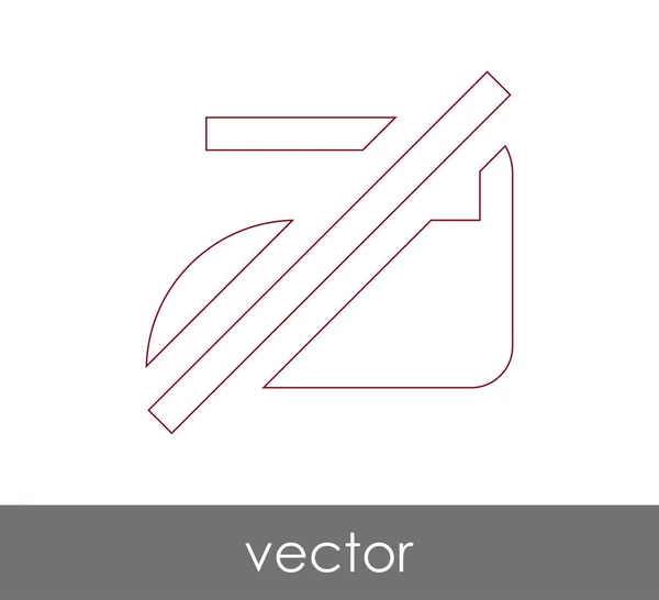 Vector Εικονογράφηση Σχεδιασμός Του Σιδήρου Εικονίδιο — Διανυσματικό Αρχείο