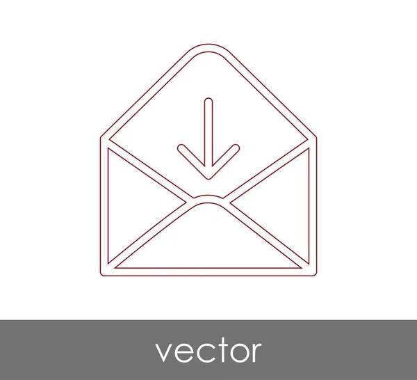 Ilustración Vectorial Icono Sobre Signo — Vector de stock