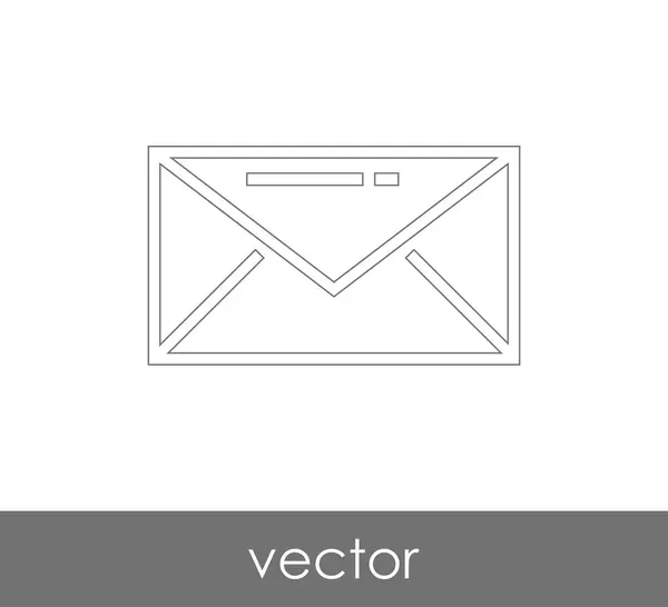 Ilustración Vectorial Icono Sobre Signo — Vector de stock