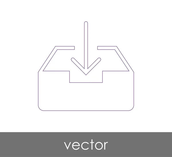 Vector Εικονογράφηση Σχεδιασμός Του Εικονιδίου Αρχειοθέτησης — Διανυσματικό Αρχείο
