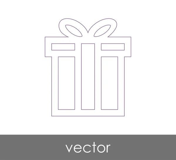 Icono regalo — Vector de stock