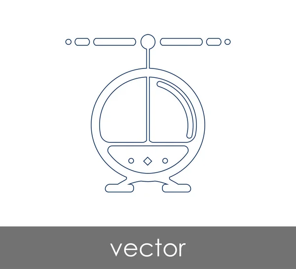 Icono web helicóptero — Archivo Imágenes Vectoriales