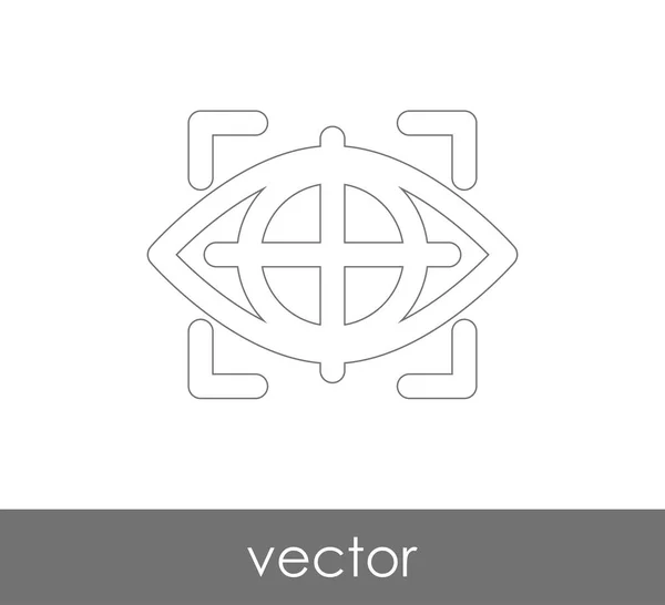 Icono Gráfico Ocular Ilustración Vectorial — Vector de stock