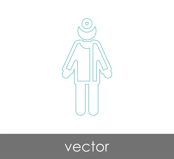 Doctor icono web — Vector de stock