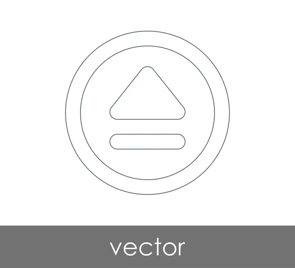 Ícone de ejecção do vector — Vetor de Stock