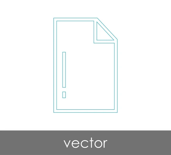 Icono Documento Para Diseño Web Aplicaciones — Vector de stock