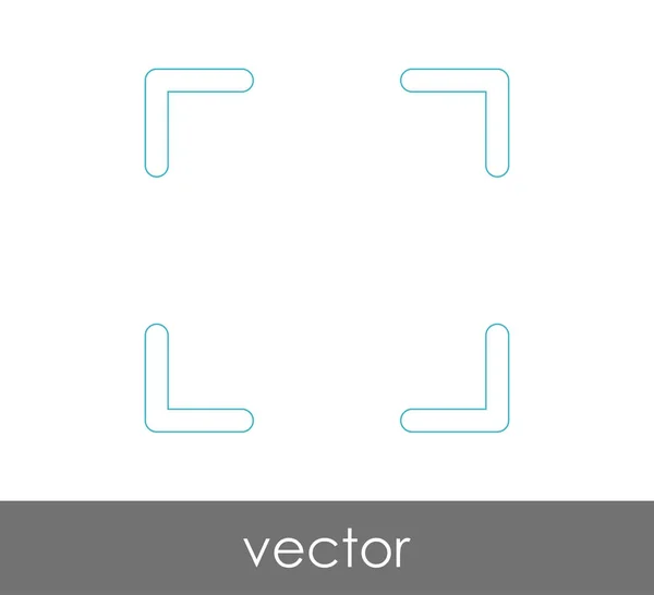 Icon Design Erweitern Vektor Illustration — Stockvektor