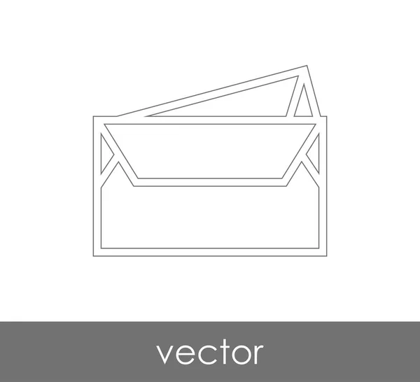 Ilustração Vetor Ícone Envelope Sinal — Vetor de Stock