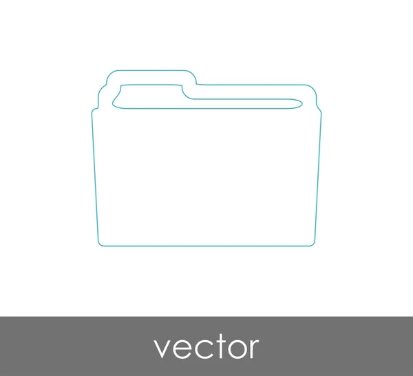 Icono de carpeta — Vector de stock