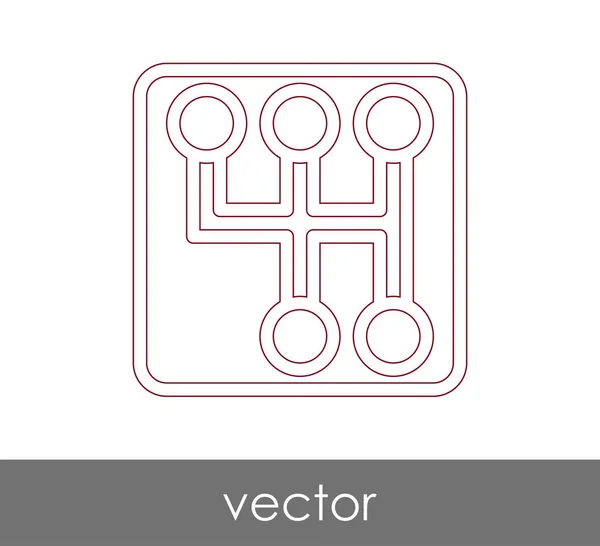 Значок коробки передач — стоковый вектор