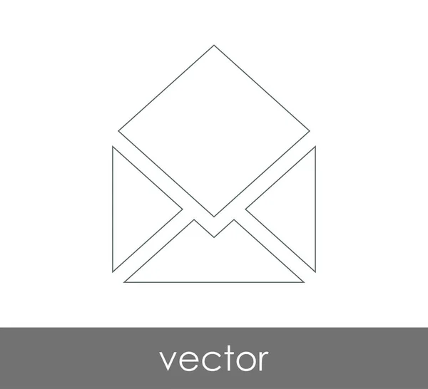 Vectorillustratie Het Pictogram Van Envelop Teken — Stockvector