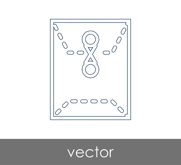 Ilustracja Wektorowa Ikonę Koperty Znak — Wektor stockowy