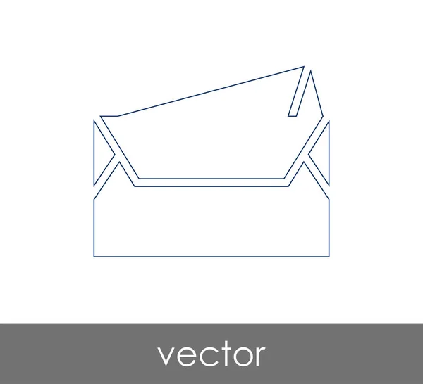 Векторная Иллюстрация Значок Конверта Знак — стоковый вектор