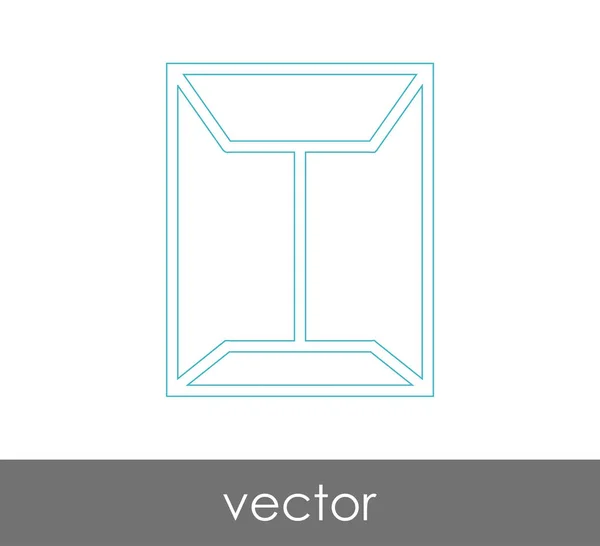 Векторная Иллюстрация Значок Конверта Знак — стоковый вектор