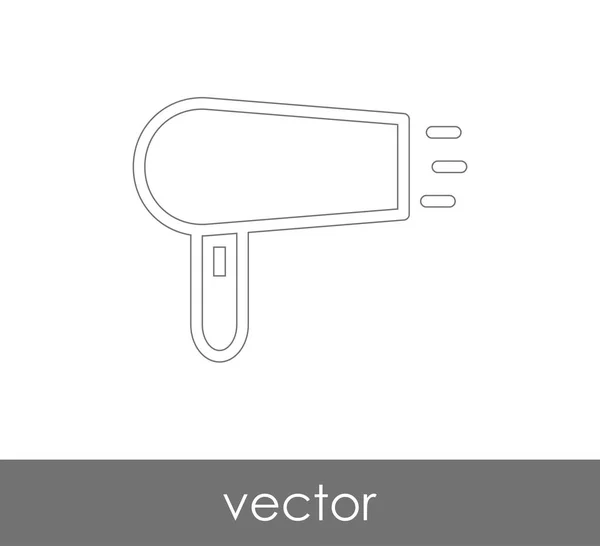 Ícone web secador de cabelo — Vetor de Stock