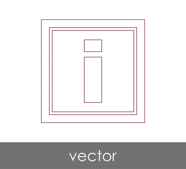 Illustration Vectorielle Conception Icône Signe Information — Image vectorielle