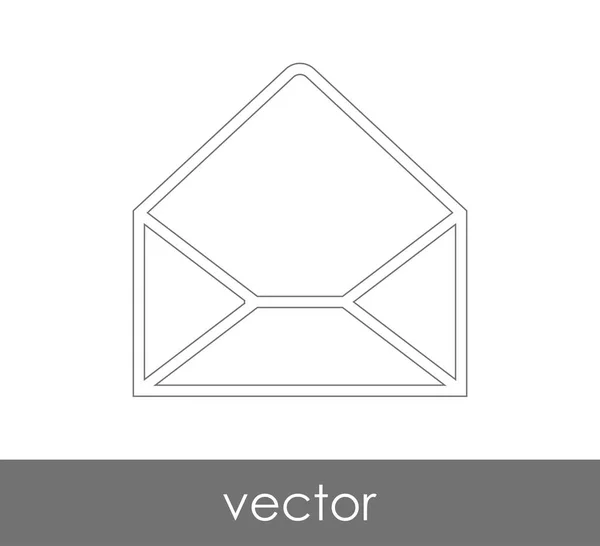 Illustration Vectorielle Icône Enveloppe Signe — Image vectorielle