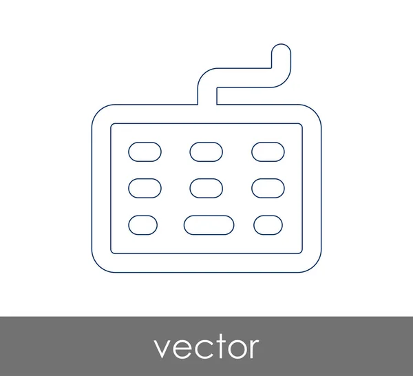 Diseño del icono del teclado — Vector de stock