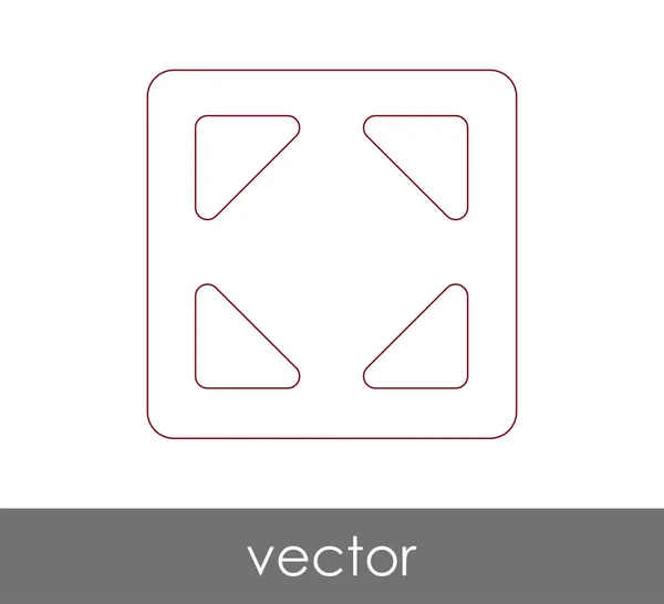 Icon Design Erweitern Vektor Illustration — Stockvektor