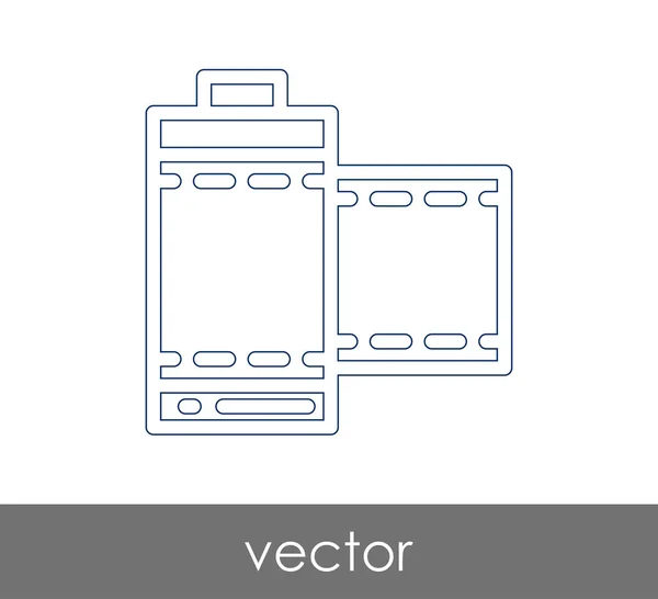 Filmikone Für Webdesign Und Anwendungen — Stockvektor