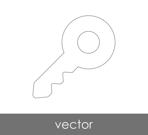 Ícone Chave Conceito Segurança Ilustração Vetorial — Vetor de Stock