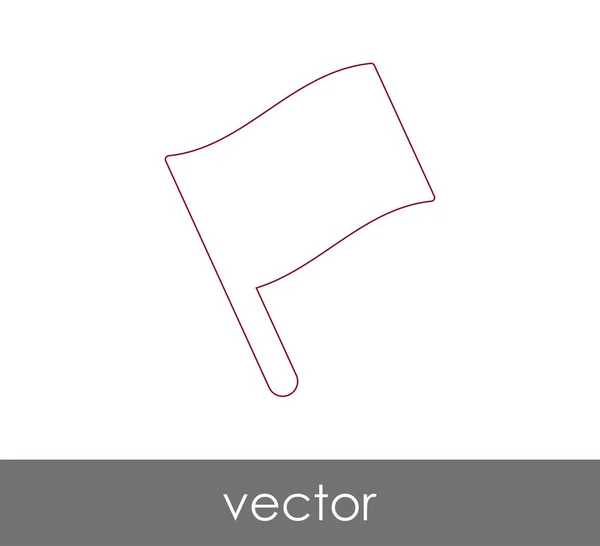 Icono Bandera Para Diseño Web Aplicaciones — Archivo Imágenes Vectoriales