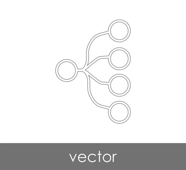 Ícone web hierarquia — Vetor de Stock