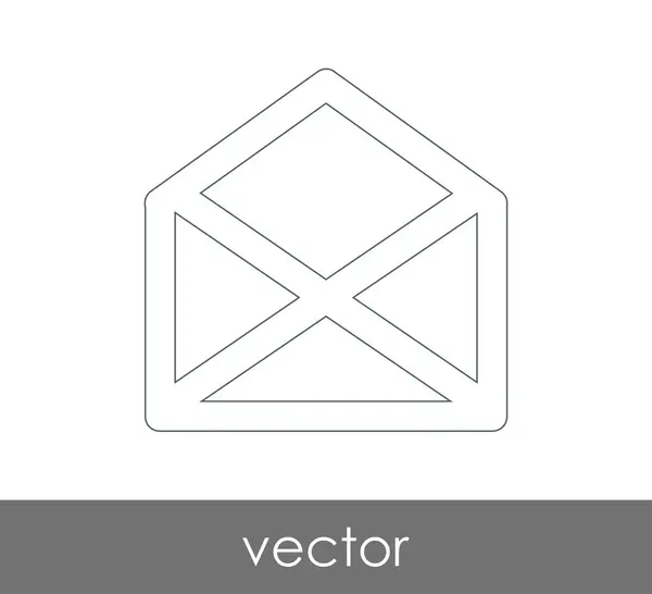 Ilustração Vetor Ícone Envelope Sinal — Vetor de Stock