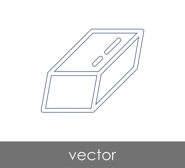 Ștergere Papetărie Pictogramă Ilustrație Vectorială — Vector de stoc