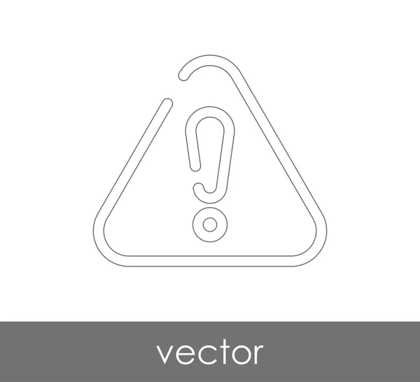 Ikona Wykrzyknika Ilustracji Wektorowych — Wektor stockowy