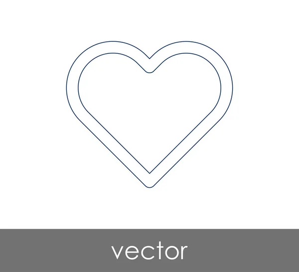 Corazón icono web — Archivo Imágenes Vectoriales