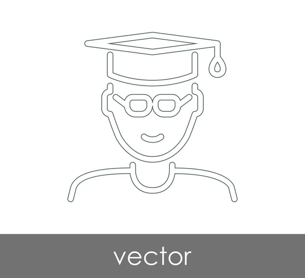 Ícone web pós-graduação — Vetor de Stock