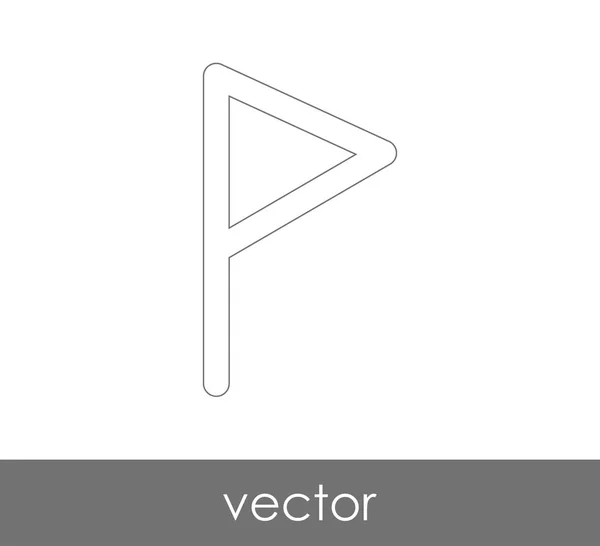 Het Pictogram Van Vlag Voor Webdesign Applicaties — Stockvector