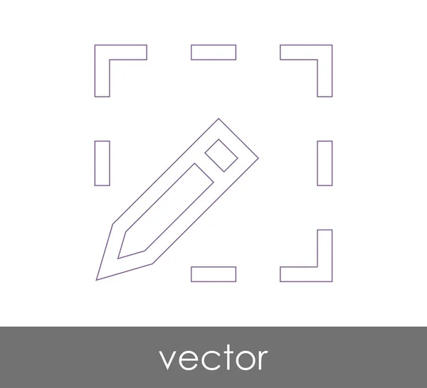 Editar icono de concepto — Vector de stock