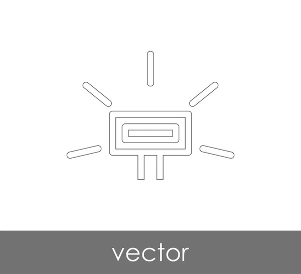 Icono de flash de cámara — Vector de stock