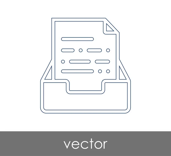 Vektor Illustration Design Des Archivsymbols — Stockvektor