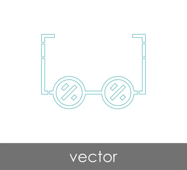 Eyeglasses icon — Stock Vector