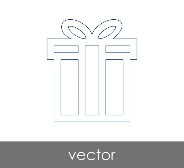 Icono regalo — Vector de stock