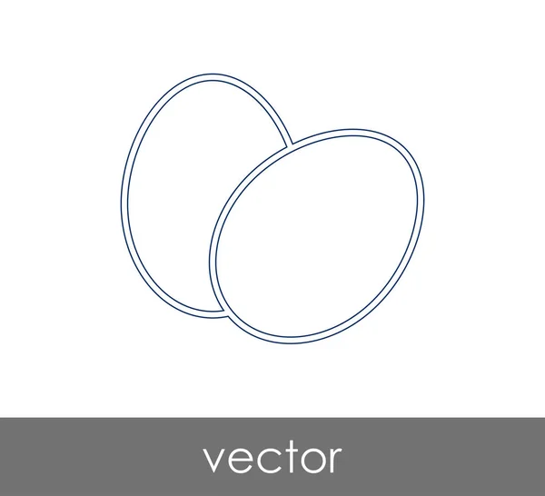 Color eggs icon — Stock Vector