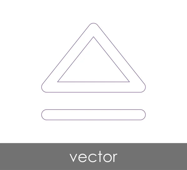 Vektorauswurf-Symbol — Stockvektor