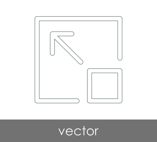 Expand Icon Design Vector Illustration — Stock Vector